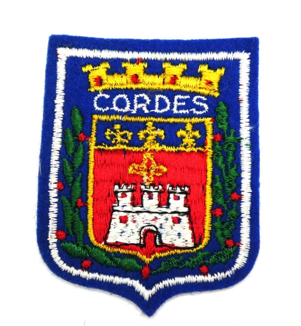 Ecusson brodé ville CORDES
