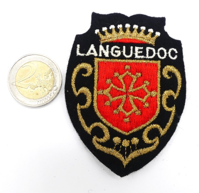 Ecusson brodé ville Languedoc