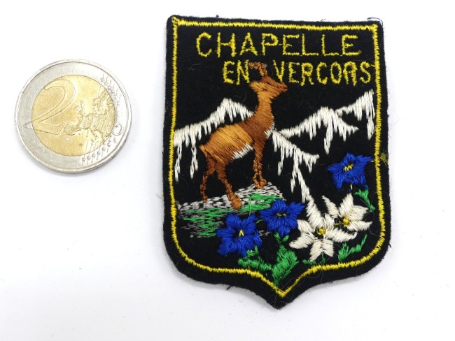 Ecusson brodé collection Chapelle en Vercors 