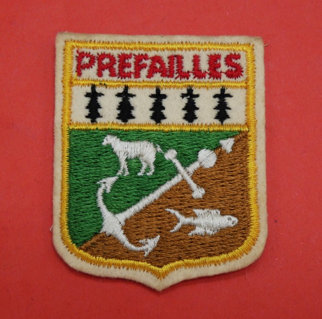Ecusson brodé ville Prefailles 