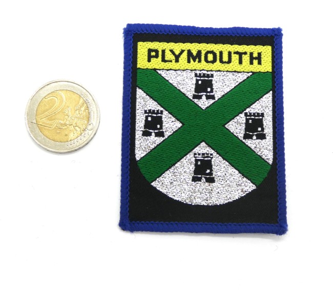 Ecusson brodé ville Plymouth  