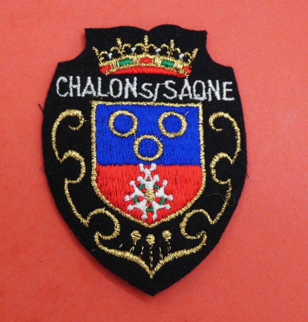 Ecusson meresse brodé ville Chalon sur Saône