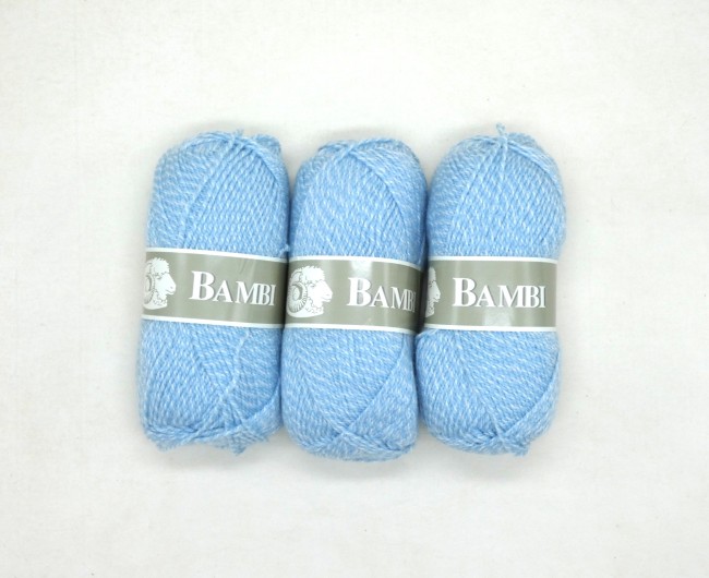 3 pelotes laine BAMBI textiles de la marque  C 505 - K311