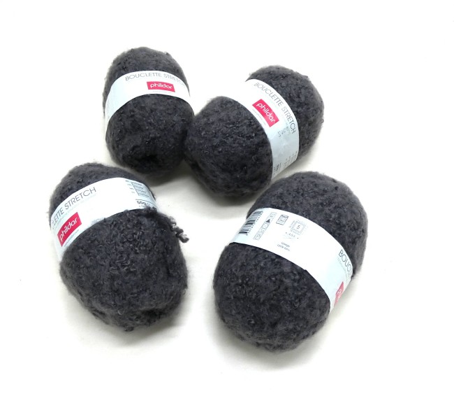 Fil Bouclette STRETCH PHILDAR coloris fusain