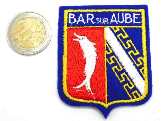 Occasion écusson brodé ville Bar sur Aube