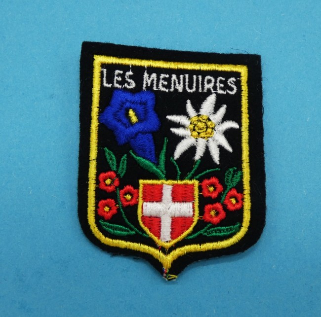 Ecusson flocon neige brodé Les MENUIRES 