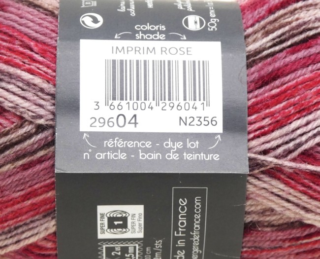 Laine Bergère de France Goomy 50 Imprim rose