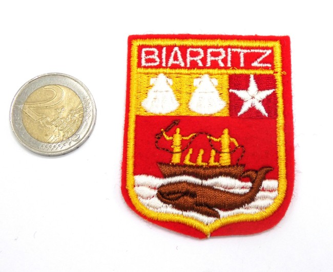 Ecusson brodé ville Biarritz