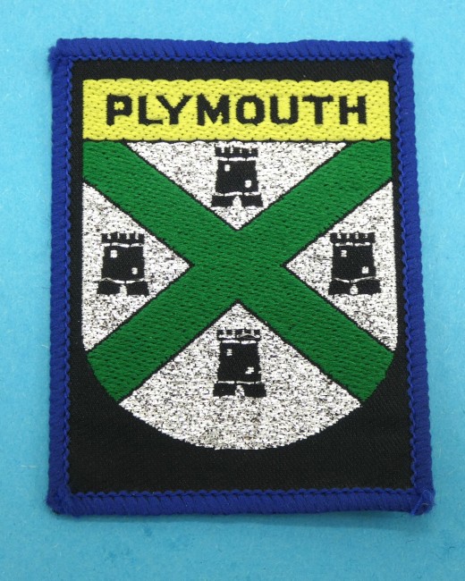 Ecusson brodé ville Plymouth  
