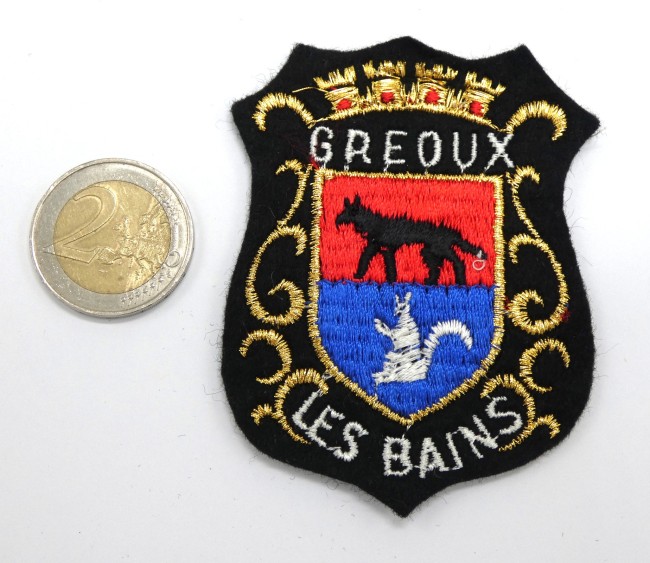 Ecusson brodé ville GREOUX LES BAINS