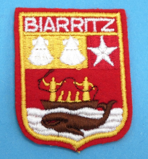 Ecusson brodé ville BIARRITZ