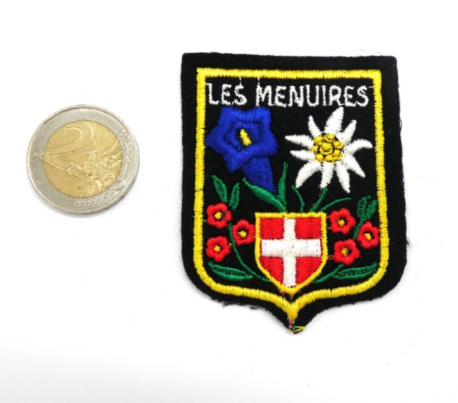 Ecusson flocon neige brodé Les MENUIRES 