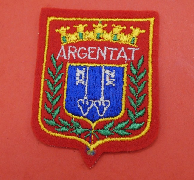 Ecusson brodé ville Argentat 