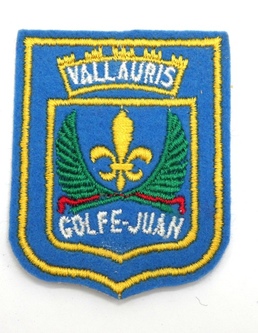 Ecusson brodé ville VALLAURIS ( occasion ) 