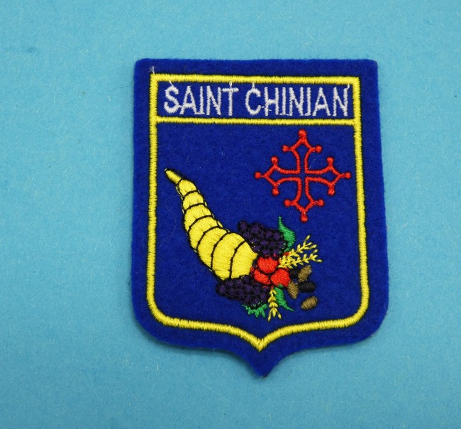 Ecusson brodé ville SAINT - CHINIAN 