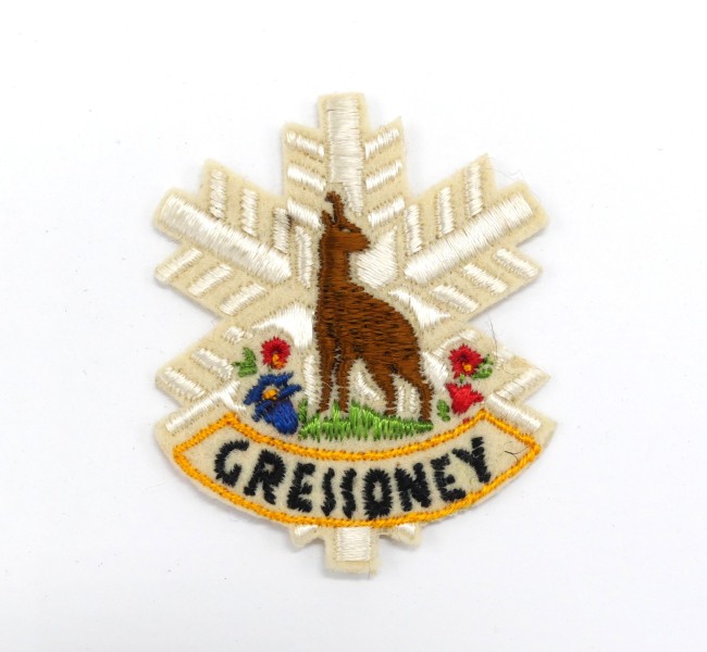 Ecusson brodé ville Gressoney 