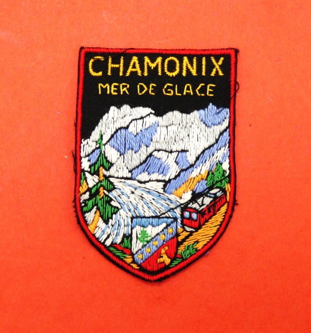 Ecusson brdoé Chamonix mer de glace 