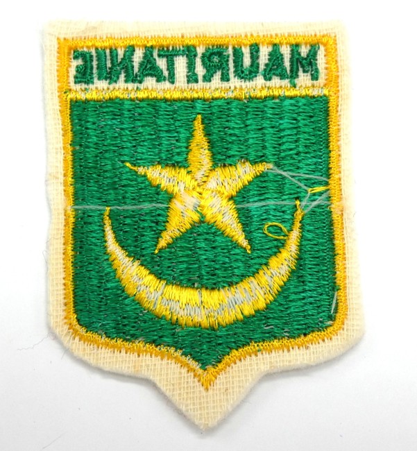 Ecusson brodé pays MAURITANIE