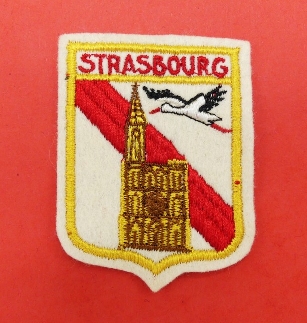 Ecusson brodé ville Stasbourg et sa cathédrale 