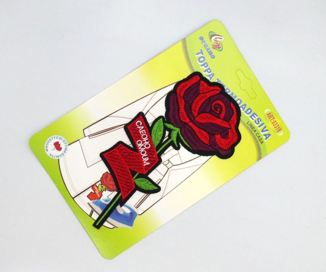 Patch thermocollant rose Bordeaux/ rouge