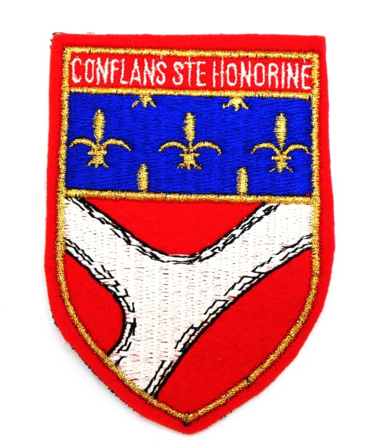 Grand écusson brodé CONFLANTS STE HONORINE