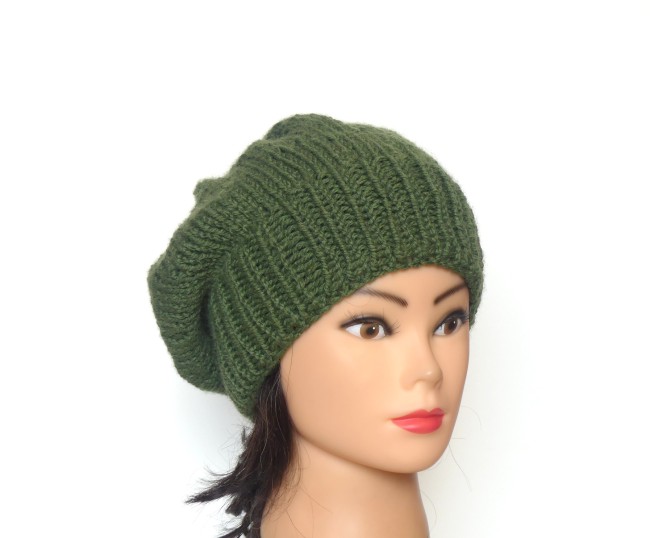 Béret femme Vert Kaki