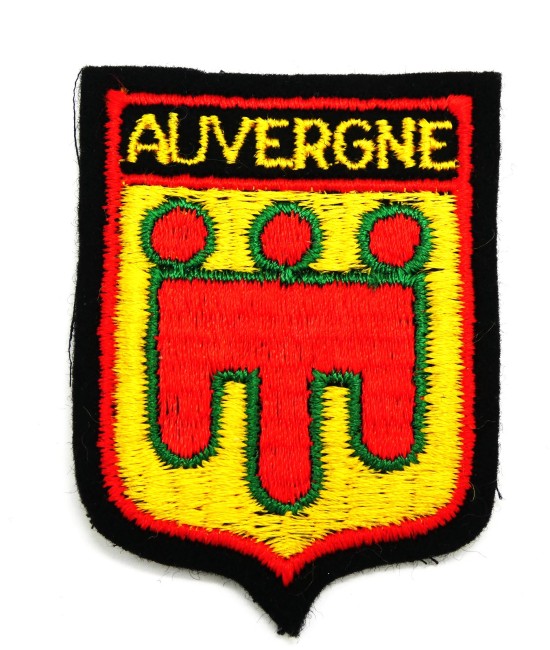 Ecusson brodé ville Auvergne 
