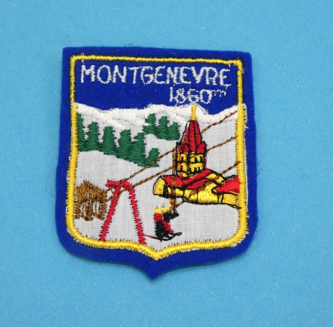 Ecusson brodé MONTGENEVRE 1860 M