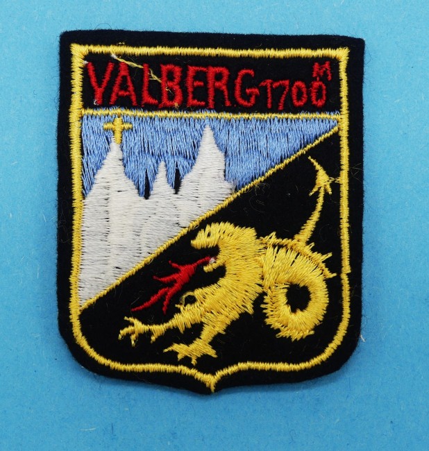 Ecusson brodé ville Valberg 1700 m