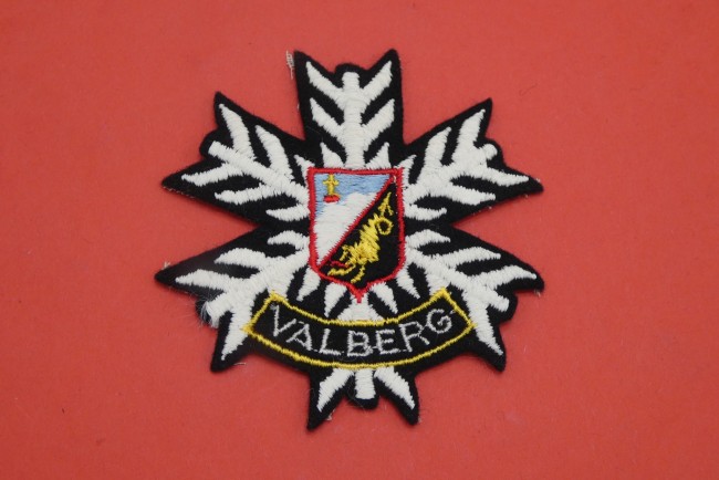 Ecusson montagne flocon brodé VALBERG 