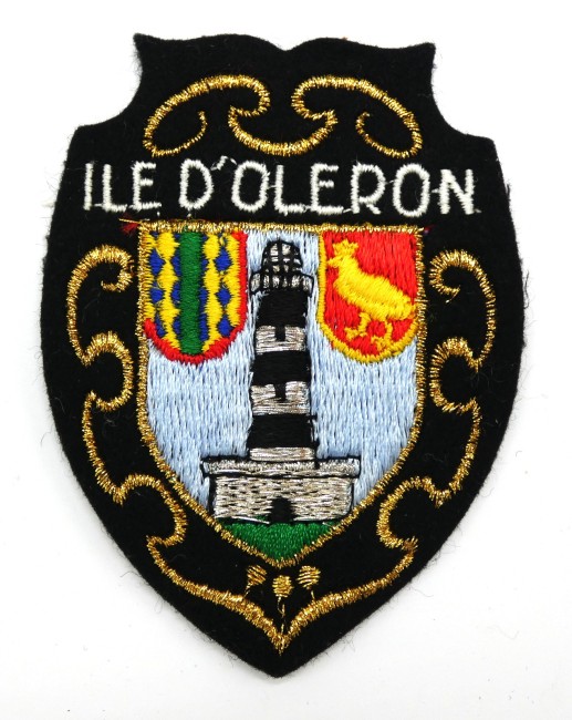 P1050040 Ecusson meresse brodé Île d ' Oléron