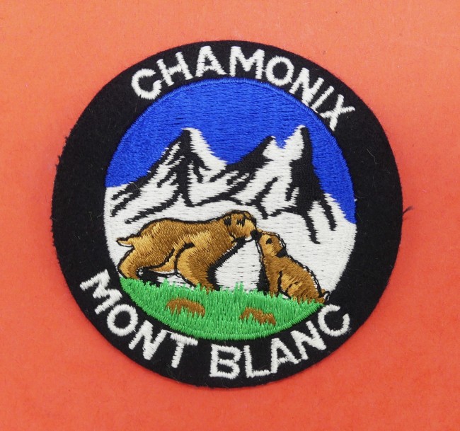 Ecusson brodé montagne Chamonix Mont Blanc 