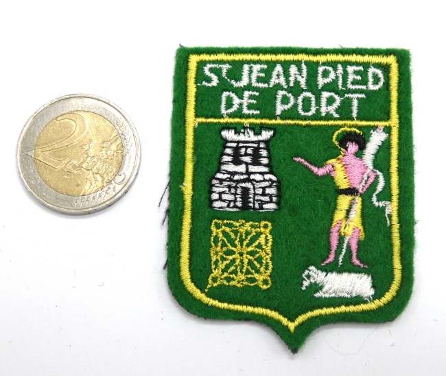 Ecusson blason ville St Jean Pied de Port 