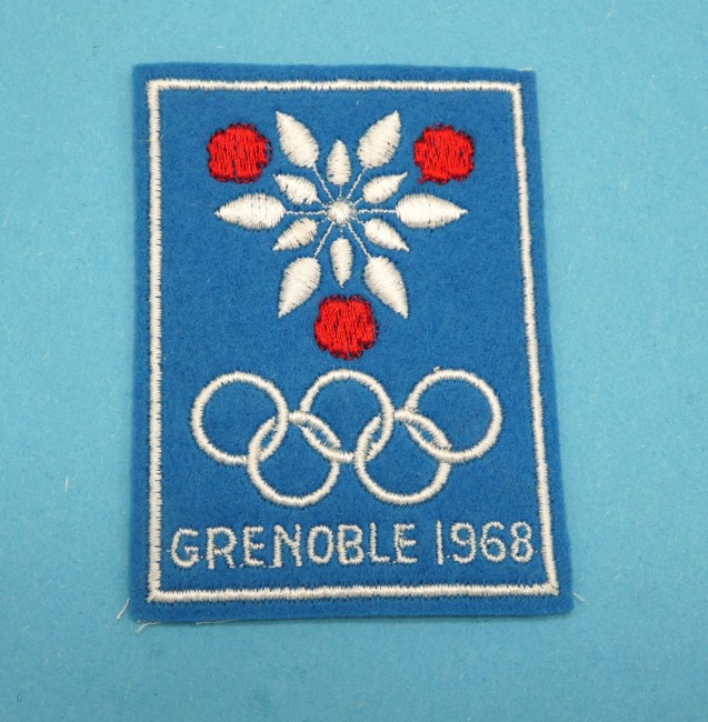 Ecusson brodé ville GRENOBLE 1968 JO 