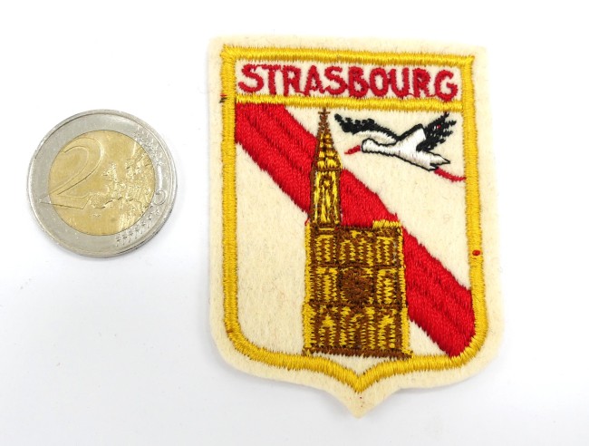 Ecusson brodé ville Stasbourg et sa cathédrale 