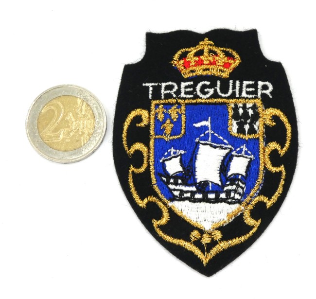 Ecusson ville brodé TREGUIER 