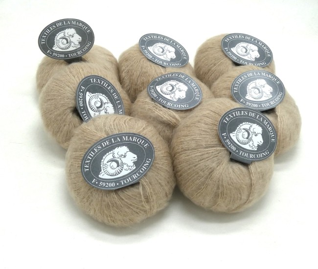 8 Pelotes Steppe beige C 56 beige Textiles de la marque Tourcoing 