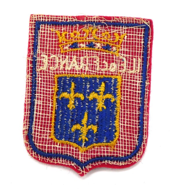 Ecusson ancien brodé Île de France 