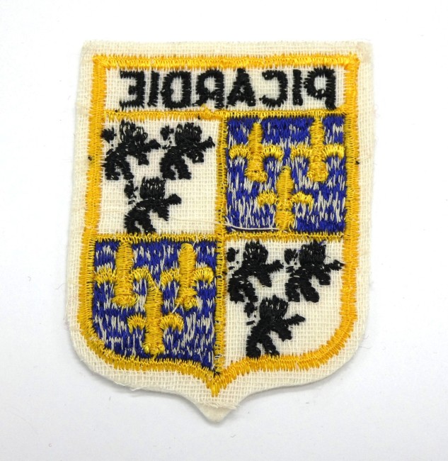 Ecusson brodé ville PICARDIE 