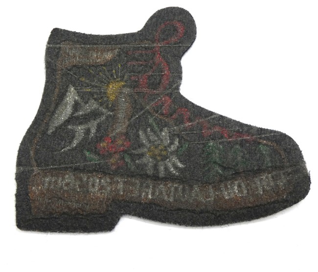 Ecusson chaussure montagne brodé COL DU LAUTARET 2058 m