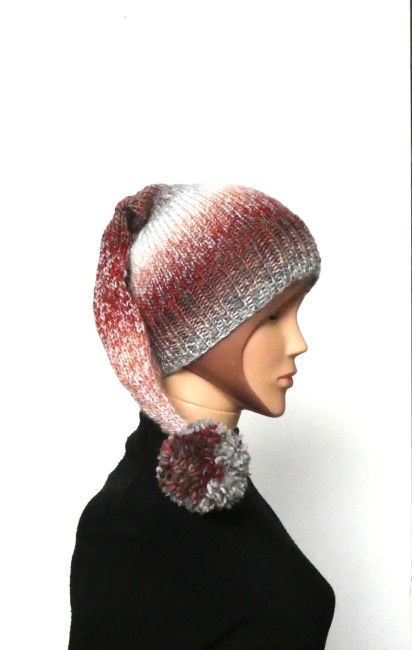 P1020774 Bonnet lutin femme laine Mikado Aurore