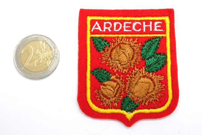 Ecusson brodé ville Ardèche
