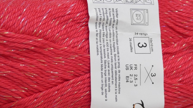  5 pelotes de fil pingouin Esrerel 3 Lurex C 305 