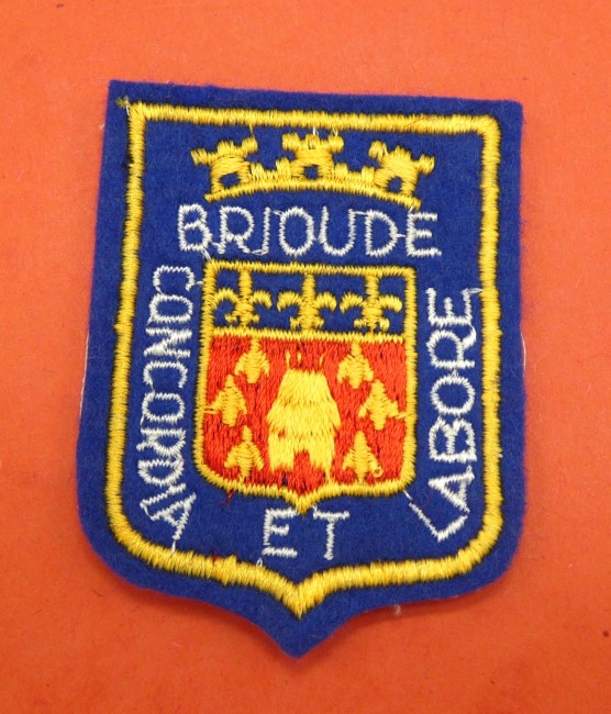 Ecusson brodé ville BRIOUDE 