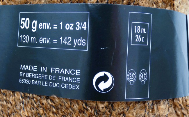 Pelotes laine Bergère deFrance Major marron 