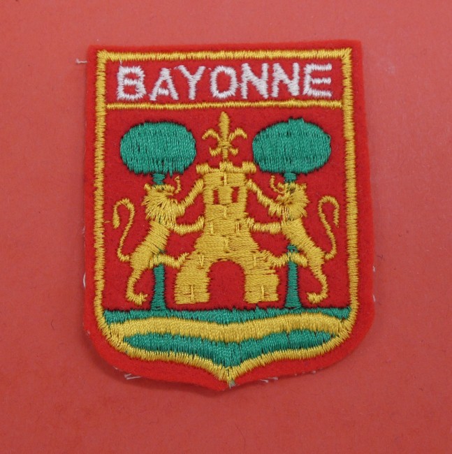 Ecusson brodé ville Bayonne 