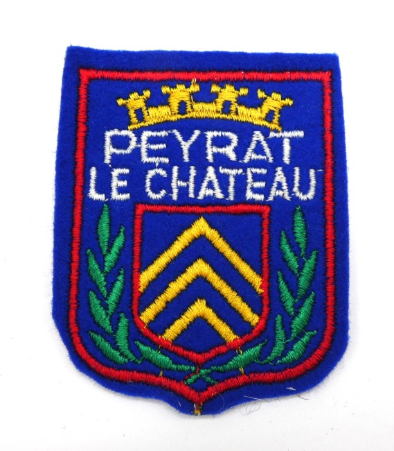 Ecusson brodé ville PEYRAT LE CHATEAU 