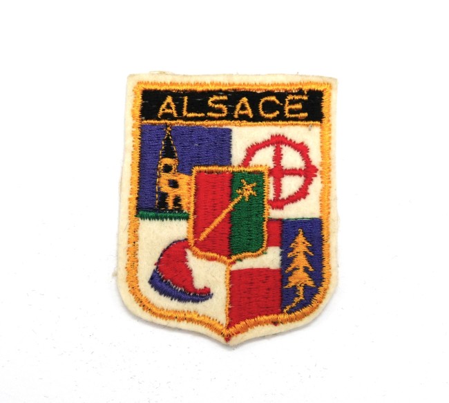 Ecusson collection brodé ville région ALSACE