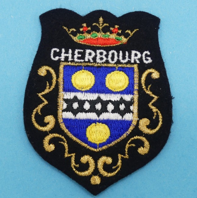 Ecusson brodé ville Cherbourg 