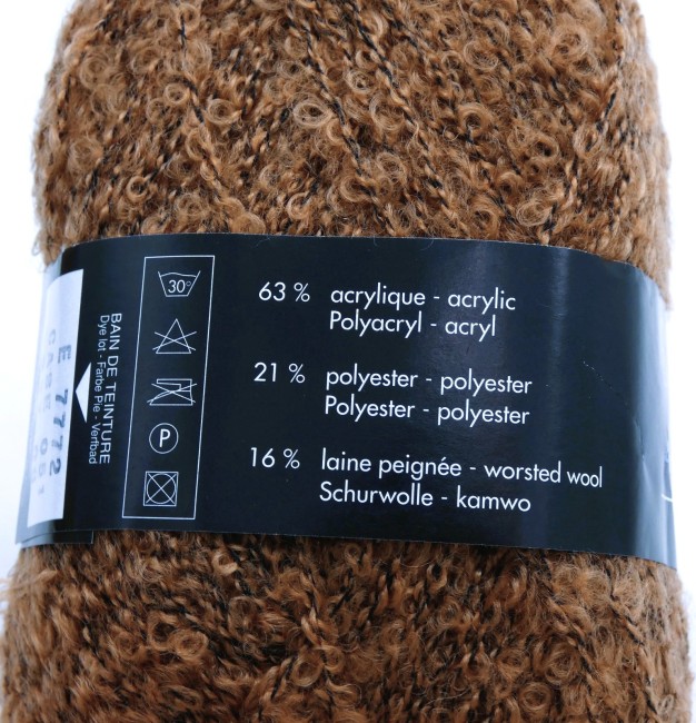 Pelotes laine Bergère deFrance Major marron 